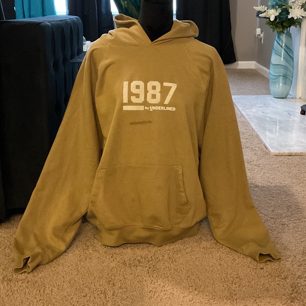 1987 Olive Green Men's Hoodie